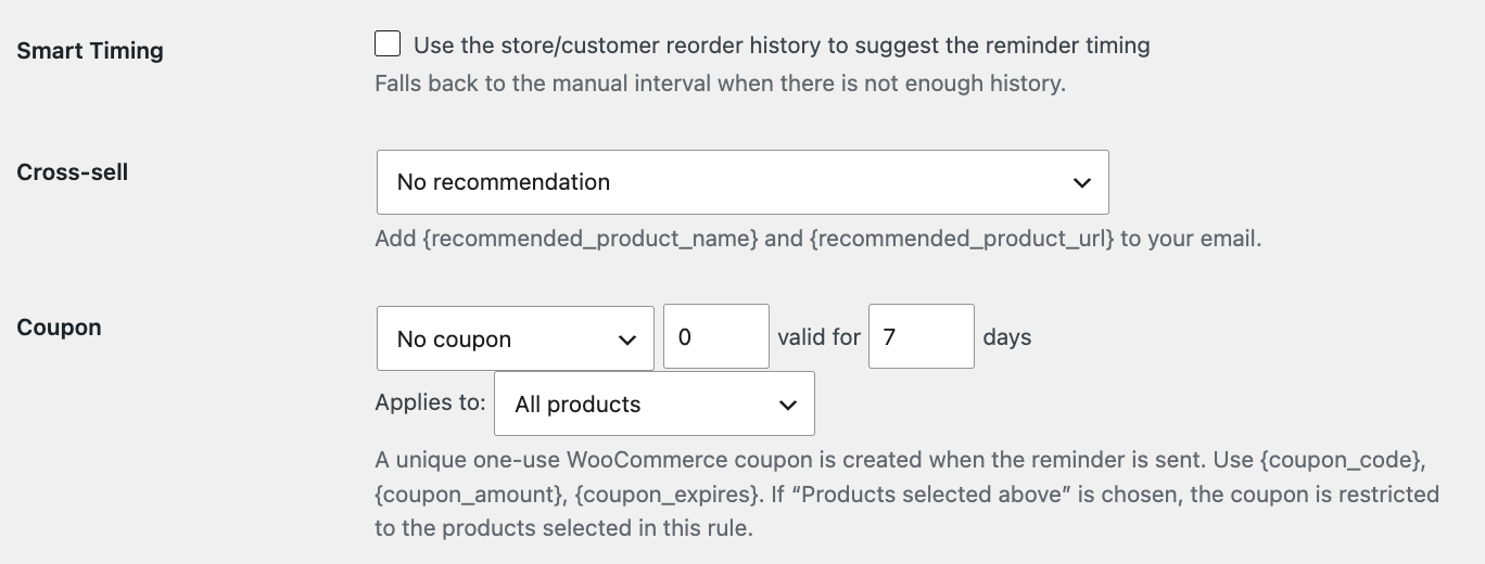 WooCommerce Reminder