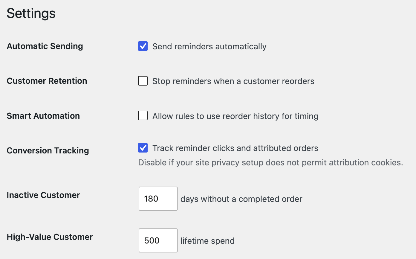 Repeat Purchase Reminders für WooCommerce 7 WooCommerce Reminder