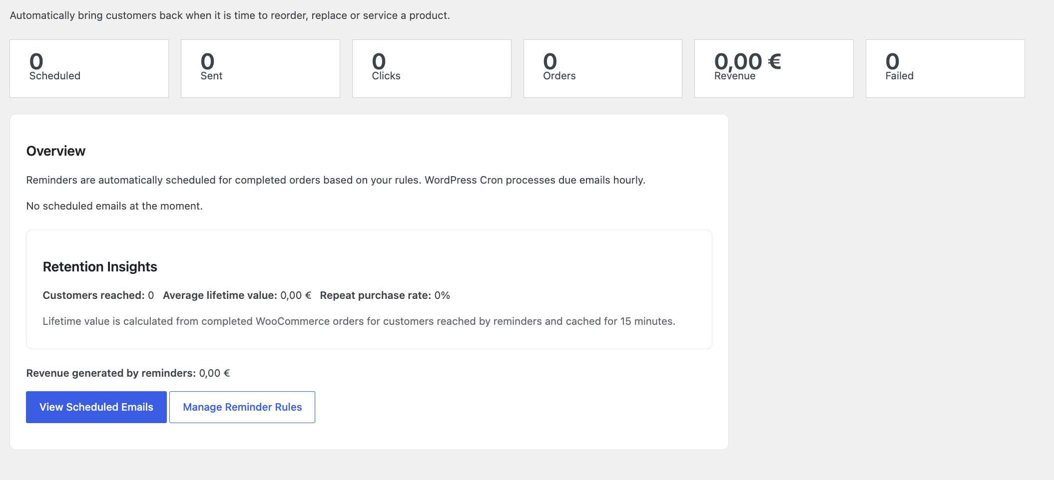 WooCommerce Reminder