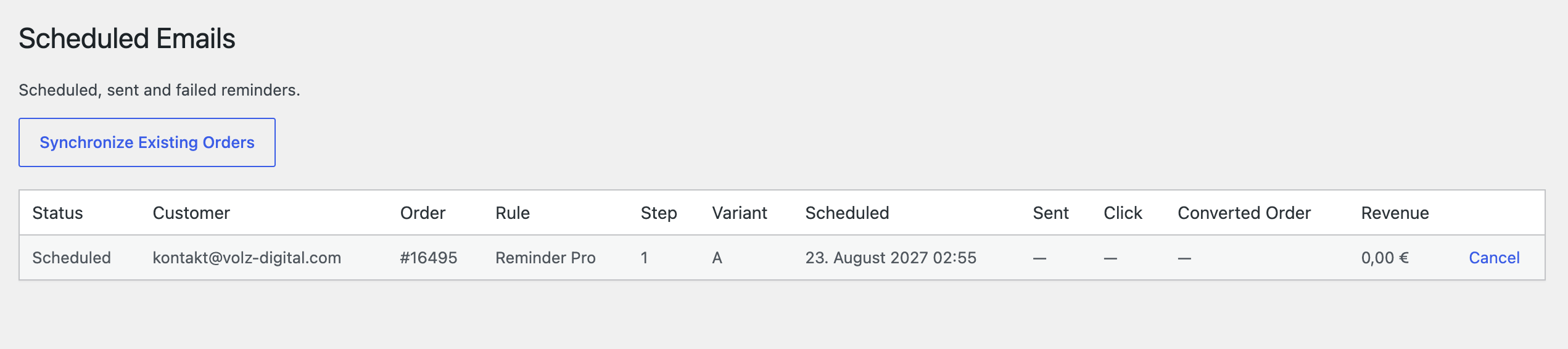 WooCommerce Reminder